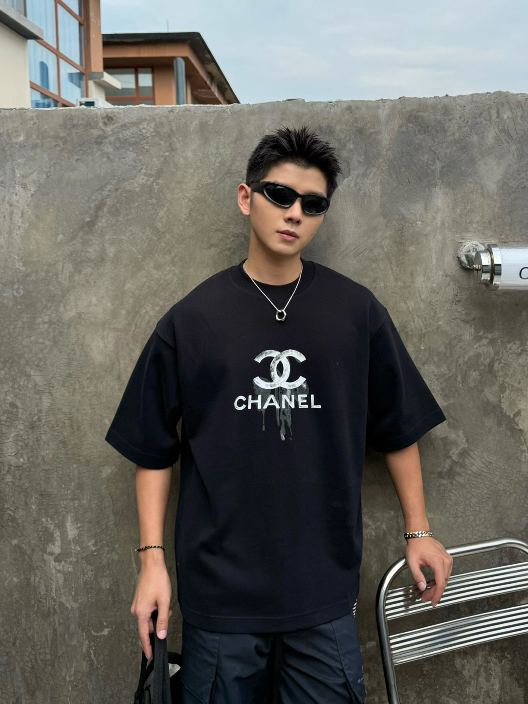 新款秋冬高克重T恤🆕颜色：黑，白码数：S-XL款号：812