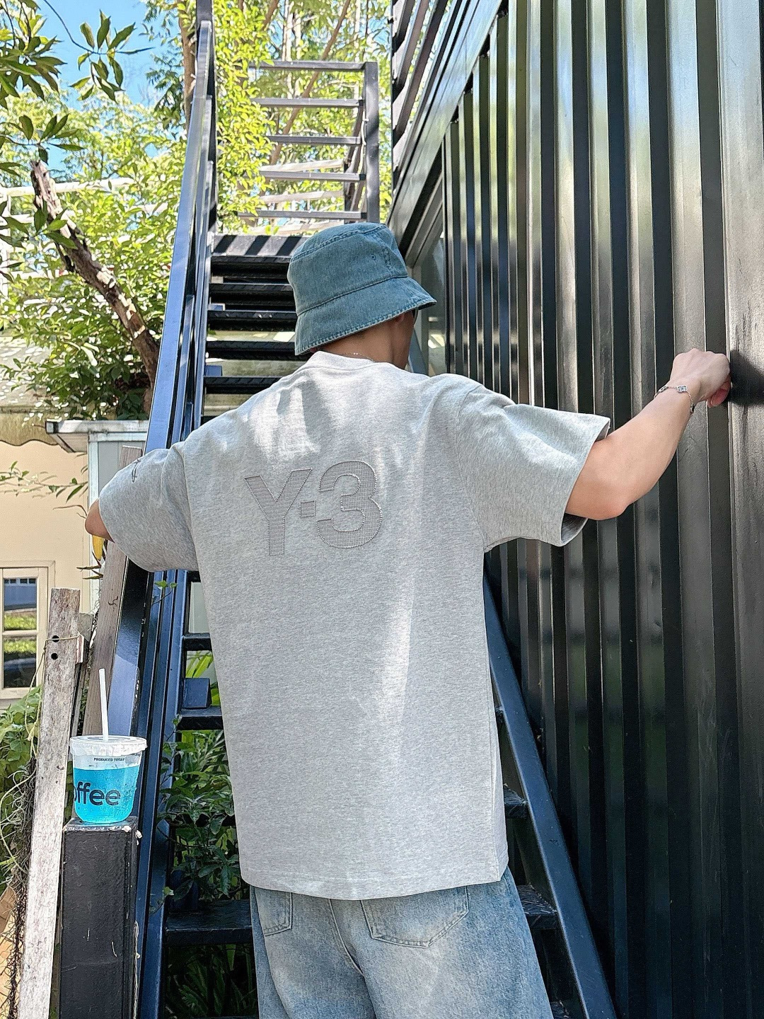 Y-3 25新款磨毛短袖阔版T恤颜色：黑，白，灰尺码：XS-XL