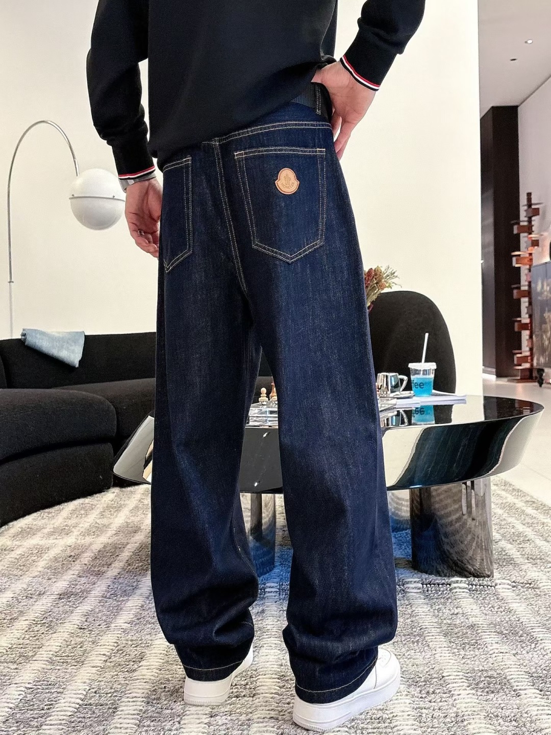 2025秋冬新款蒙口牛仔裤 m-3XL