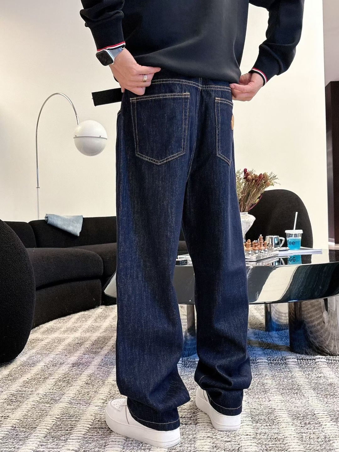 2025秋冬新款蒙口牛仔裤 m-3XL