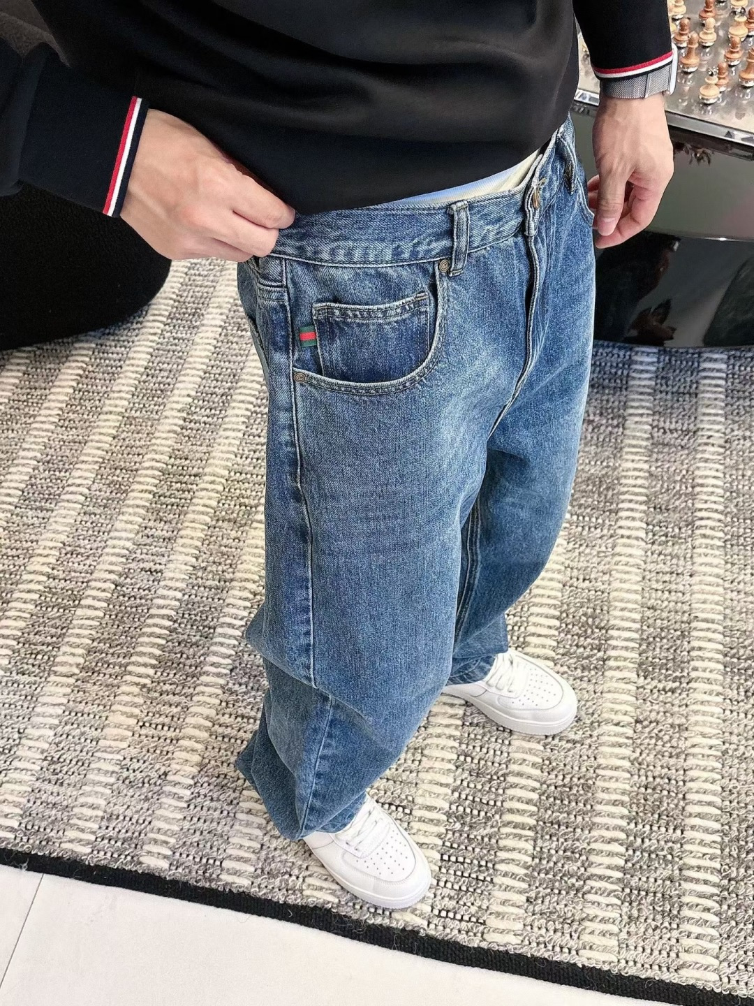 2025秋冬新款G家牛仔裤 m-3XL