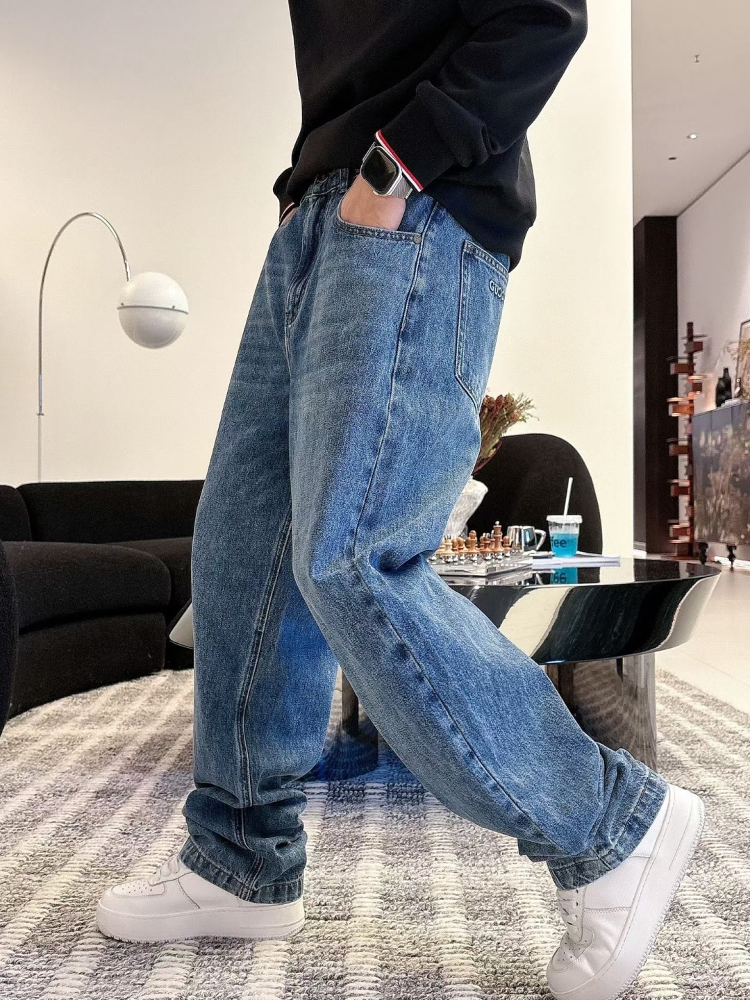 2025秋冬新款G家牛仔裤 m-3XL