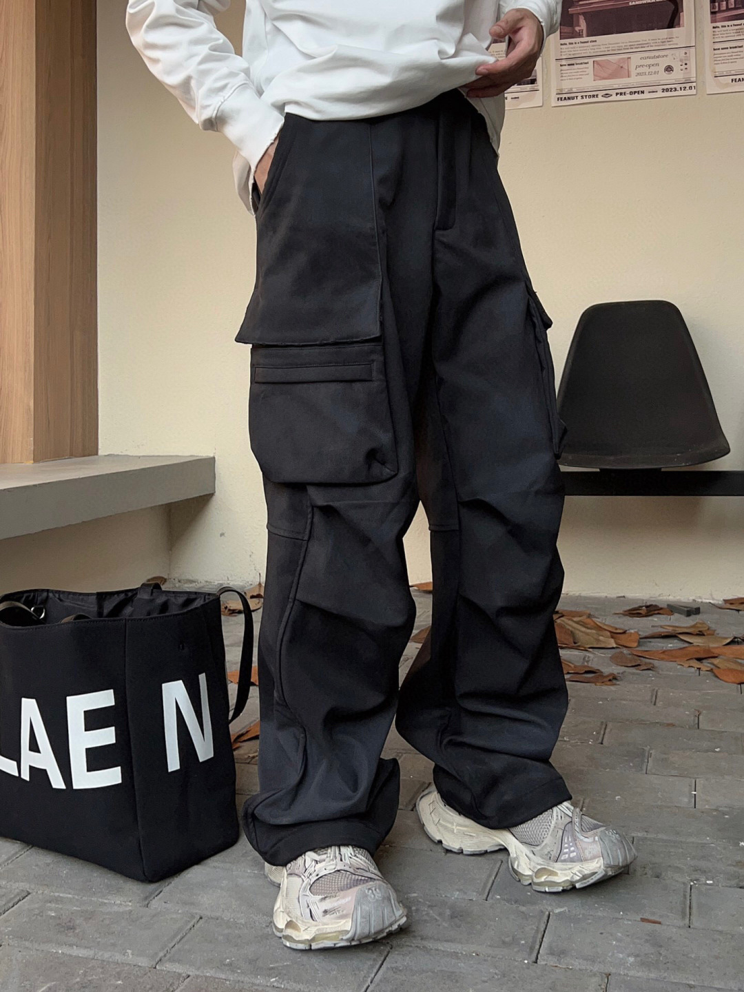 2025巴黎 秋冬新品发售！ 工装元素系列运动休闲裤精细打造！工装立体口袋设计！水洗工艺面料不易变形褪色