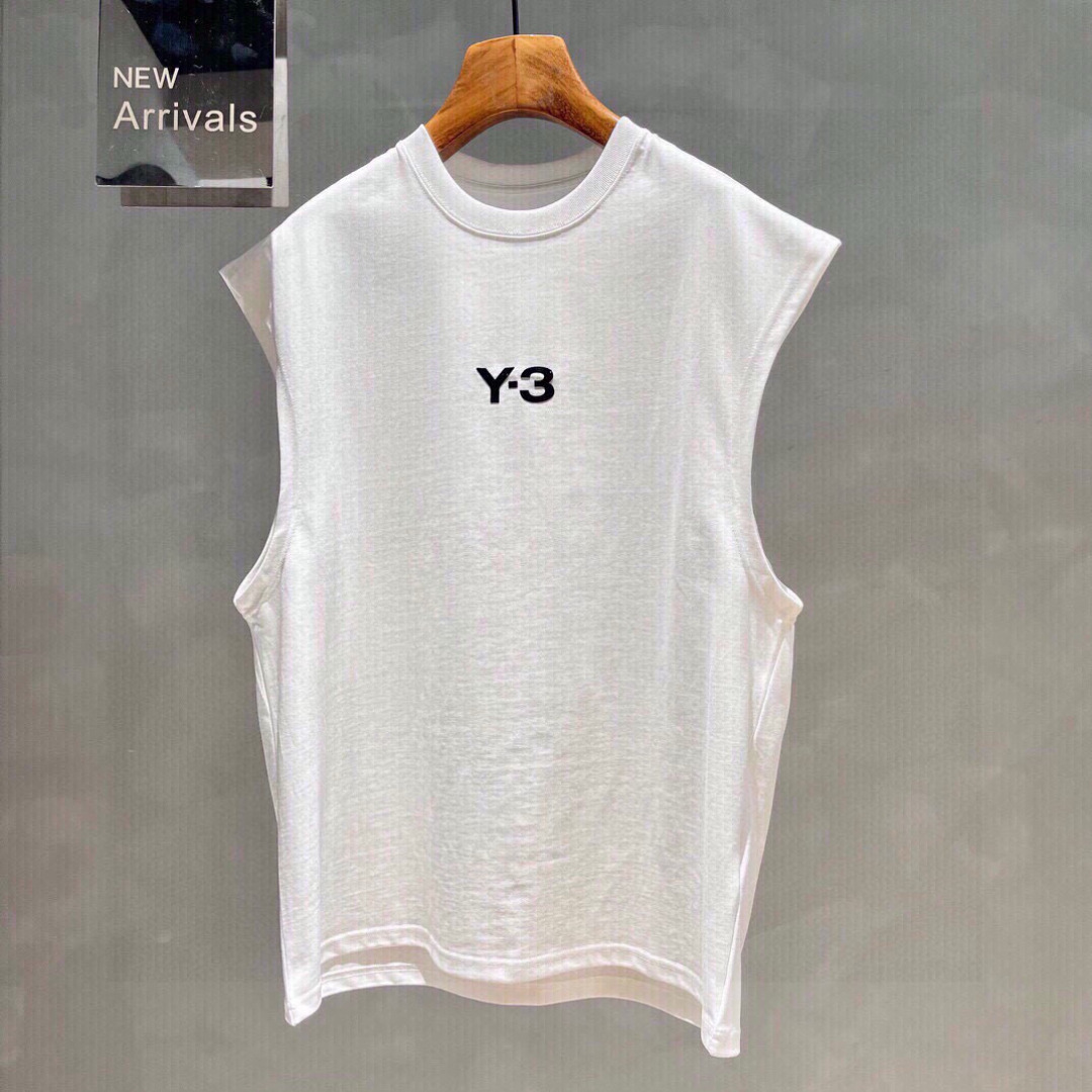 Y3🌟夏季新款背心🎽采用优质面料，超级柔软亲肤！标识植绒印花 设计点缀，内里走线工整细致，上身时尚潮流！