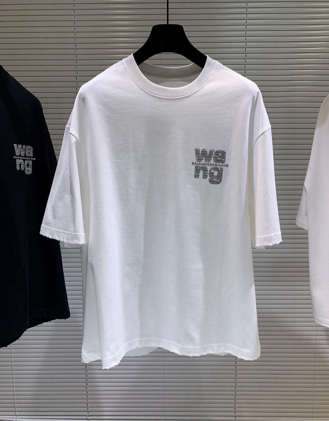 2025春夏新款大王亮珠刺绣工艺短袖尺码：XS-XL 最大可穿230斤