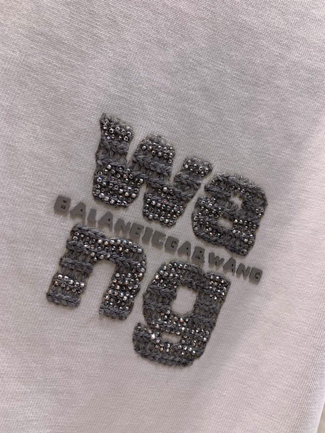 2025春夏新款大王亮珠刺绣工艺短袖尺码：XS-XL 最大可穿230斤