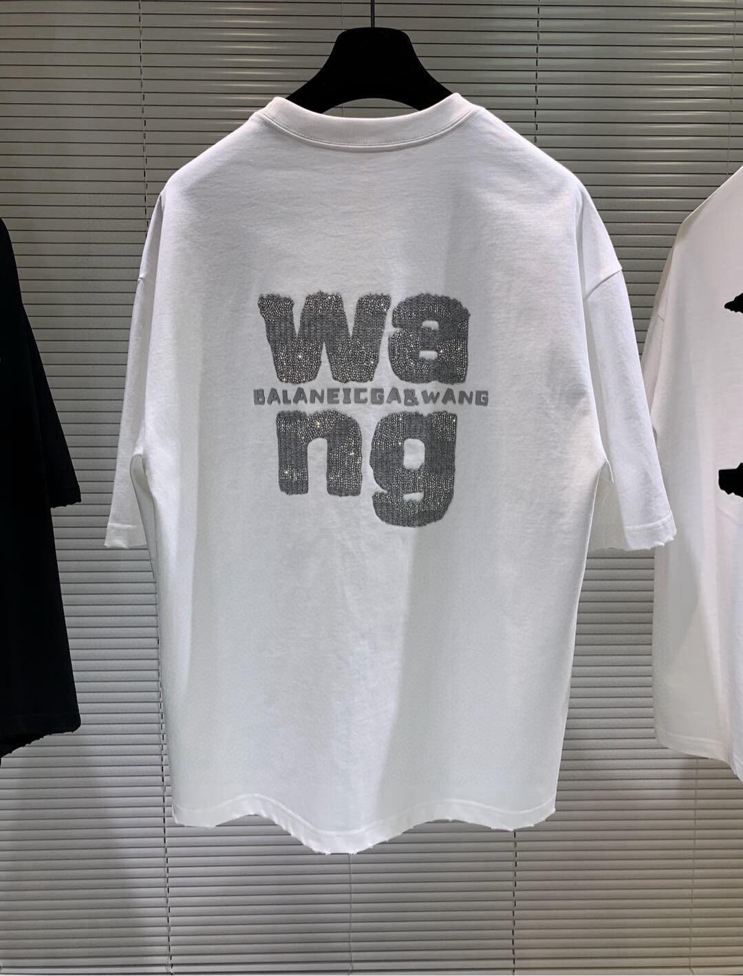 2025春夏新款大王亮珠刺绣工艺短袖尺码：XS-XL 最大可穿230斤