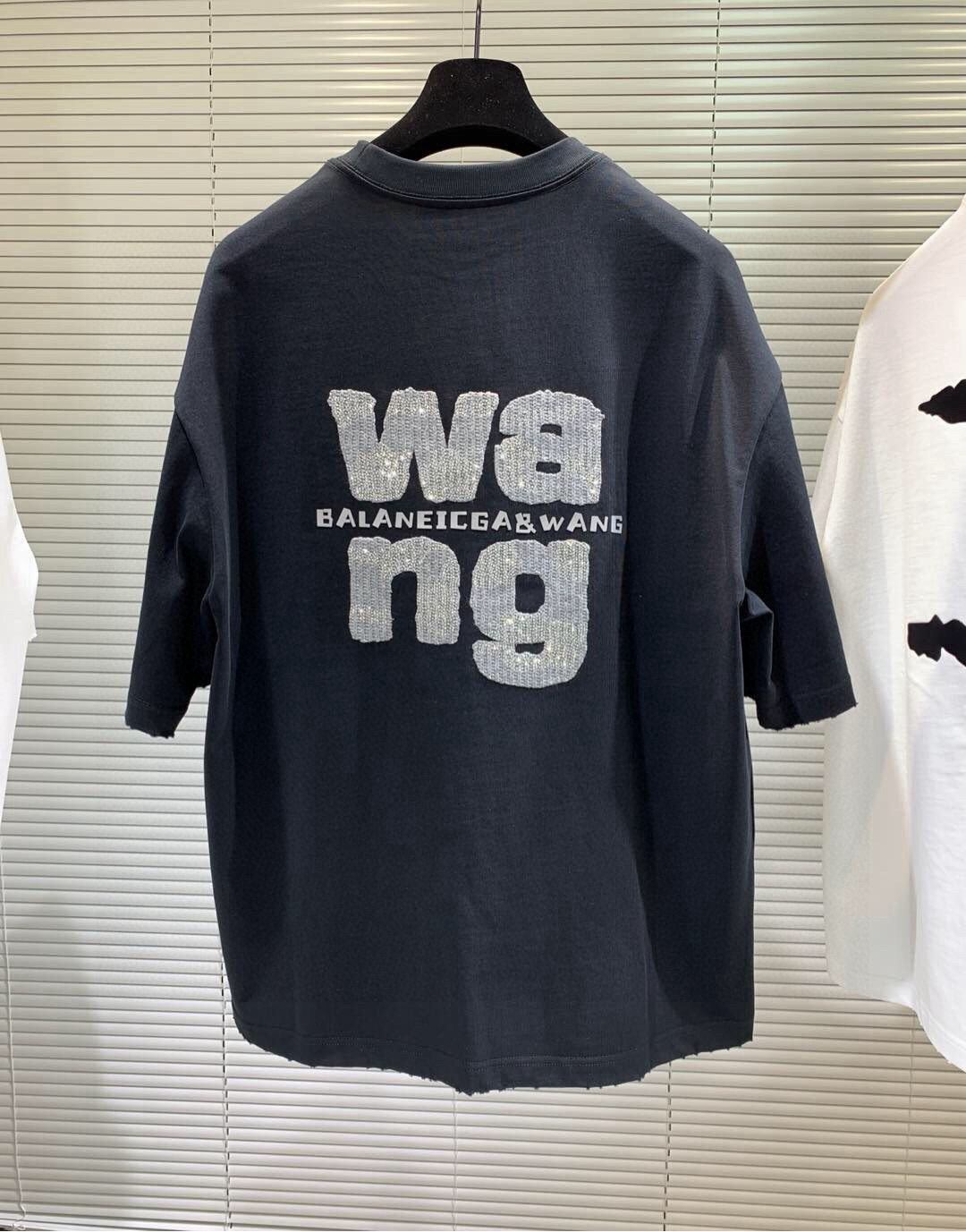 2025春夏新款大王亮珠刺绣工艺短袖尺码：XS-XL 最大可穿230斤