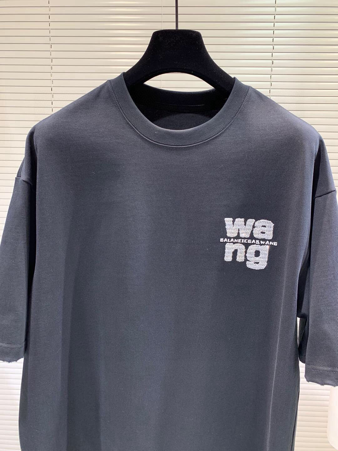 2025春夏新款大王亮珠刺绣工艺短袖尺码：XS-XL 最大可穿230斤