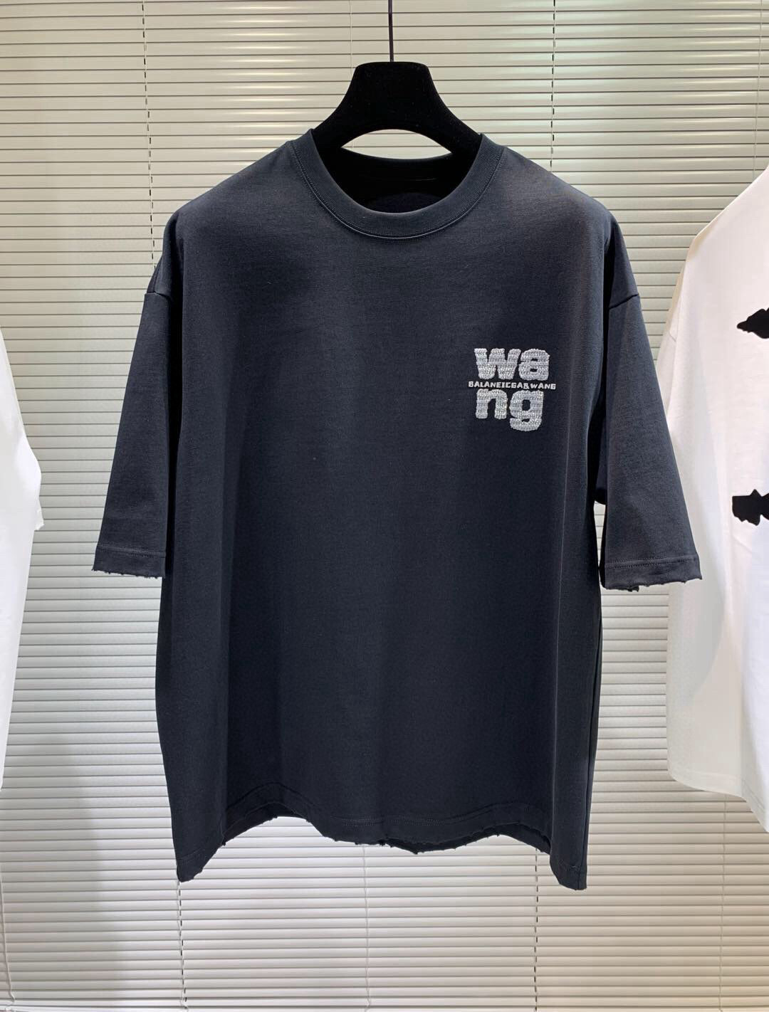 2025春夏新款大王亮珠刺绣工艺短袖尺码：XS-XL 最大可穿230斤