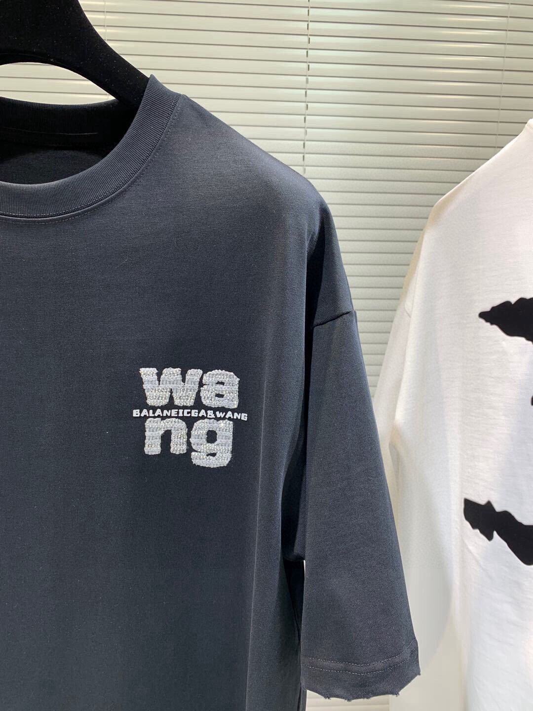 2025春夏新款大王亮珠刺绣工艺短袖尺码：XS-XL 最大可穿230斤