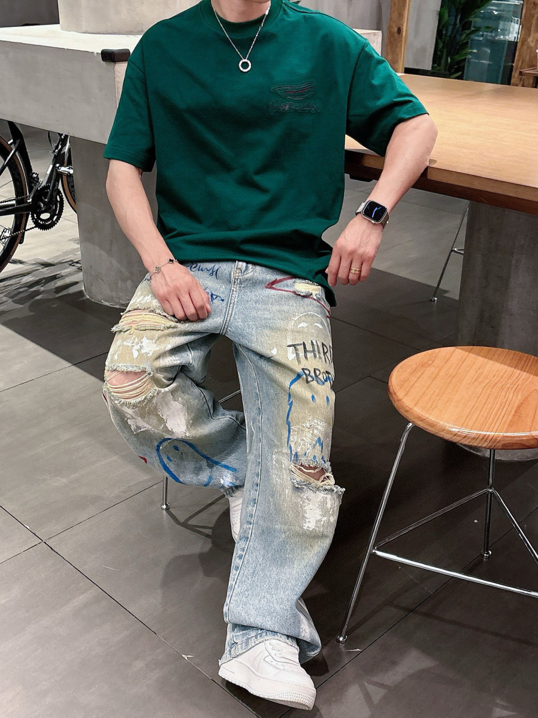 2025春夏新款巴黎世家烧花短袖M-3Xl