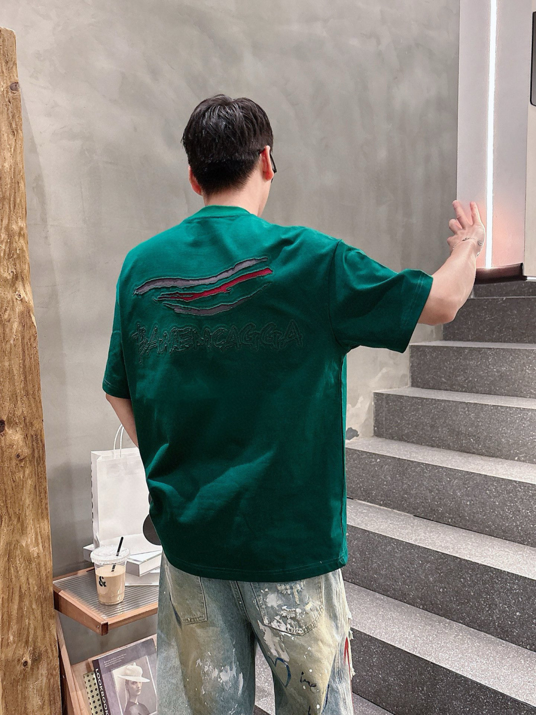 2025春夏新款巴黎世家烧花短袖M-3Xl