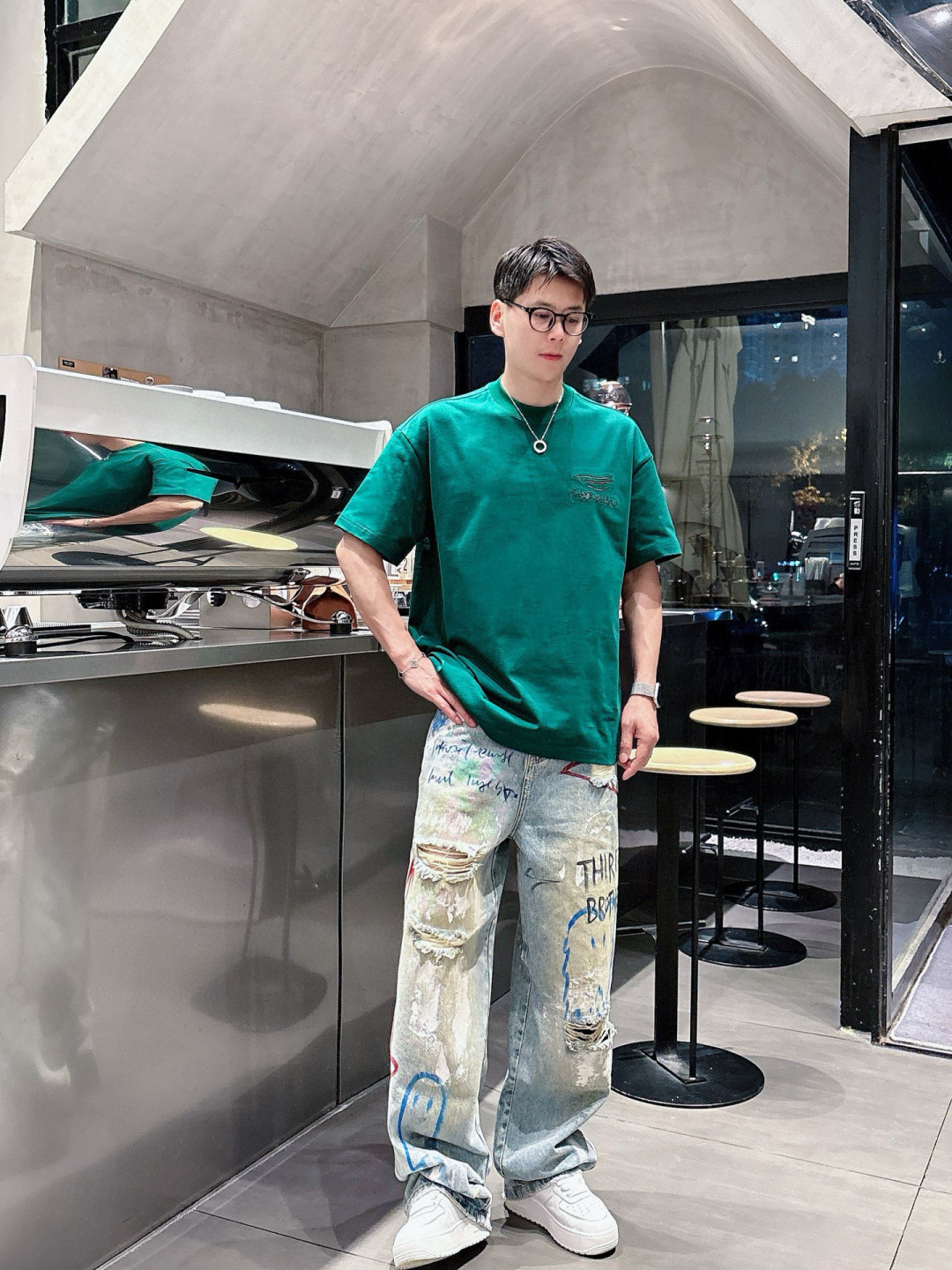 2025春夏新款巴黎世家烧花短袖M-3Xl