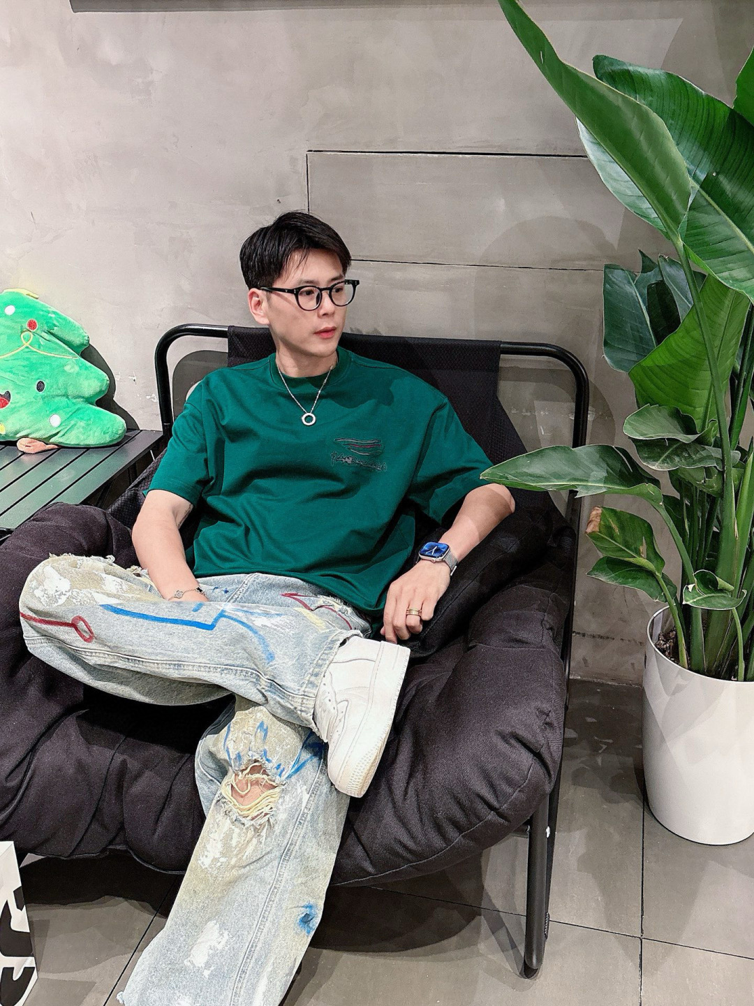 2025春夏新款巴黎世家烧花短袖M-3Xl