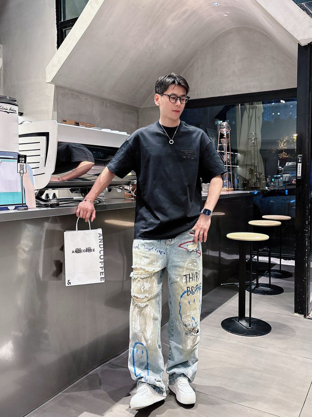 2025春夏新款巴黎世家烧花短袖M-3Xl