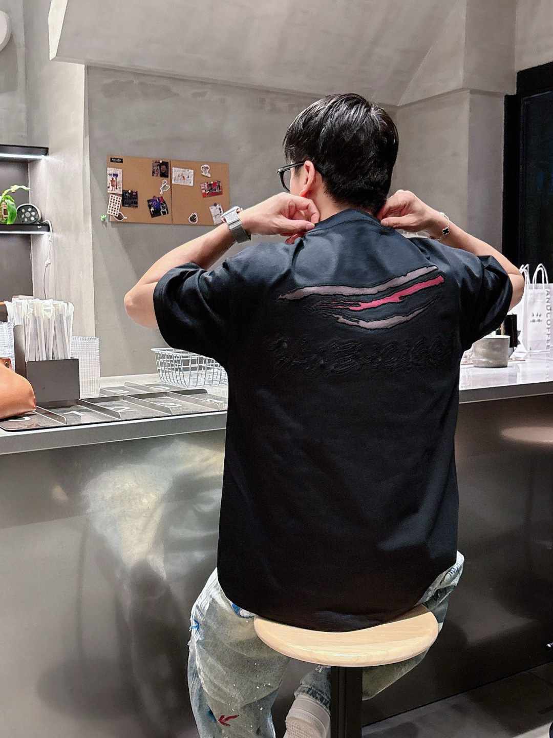 2025春夏新款巴黎世家烧花短袖M-3Xl