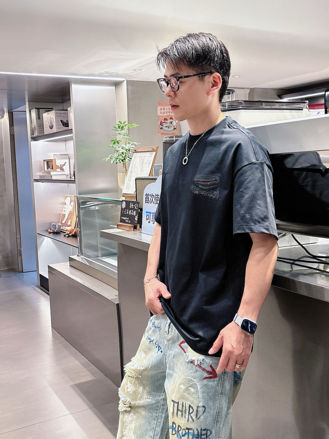 2025春夏新款巴黎世家烧花短袖M-3Xl