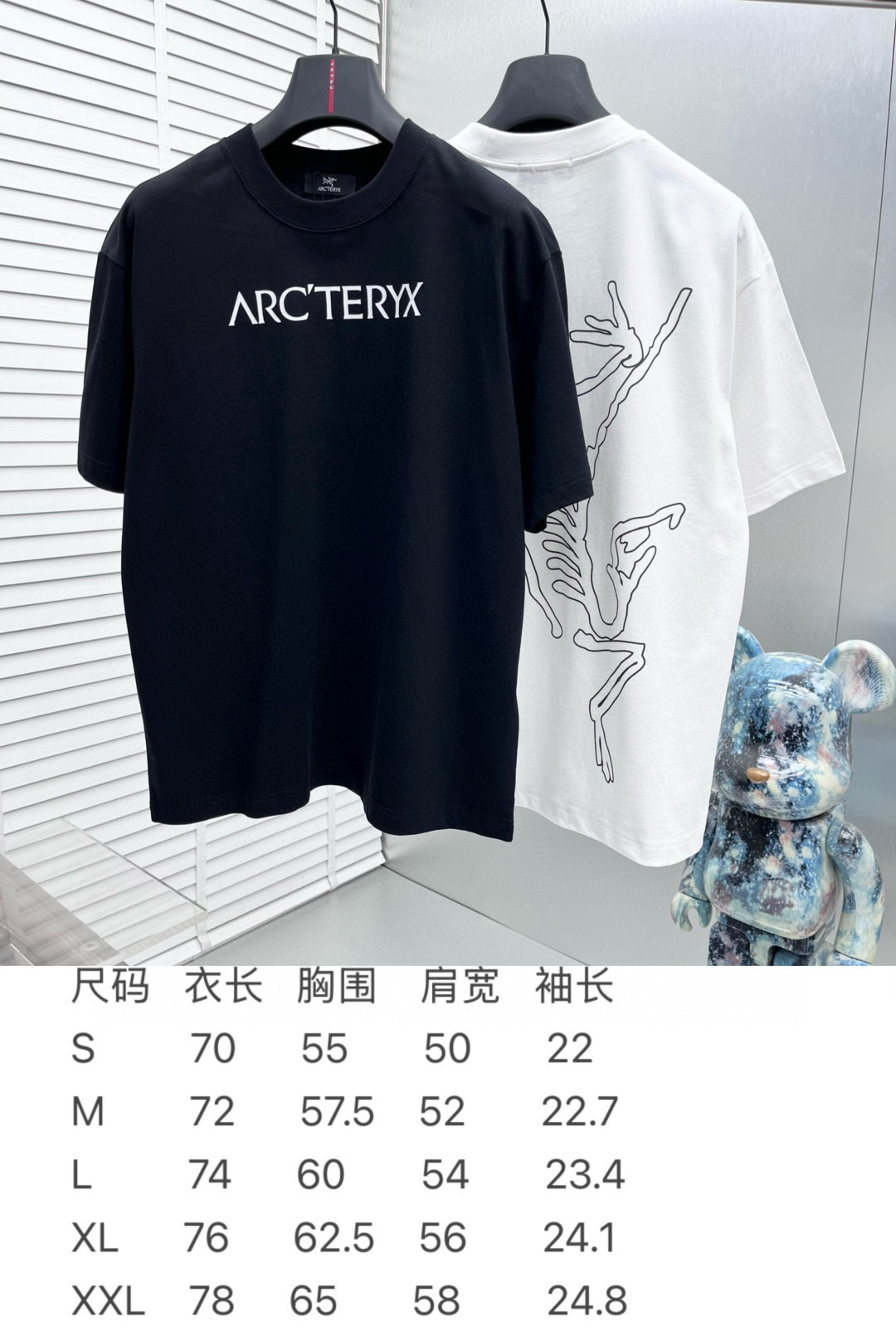 ARC*始祖鸟 25ss新款短袖，定制280克全棉面料，前幅印花logo，非常简约大气的一款 无论是上身