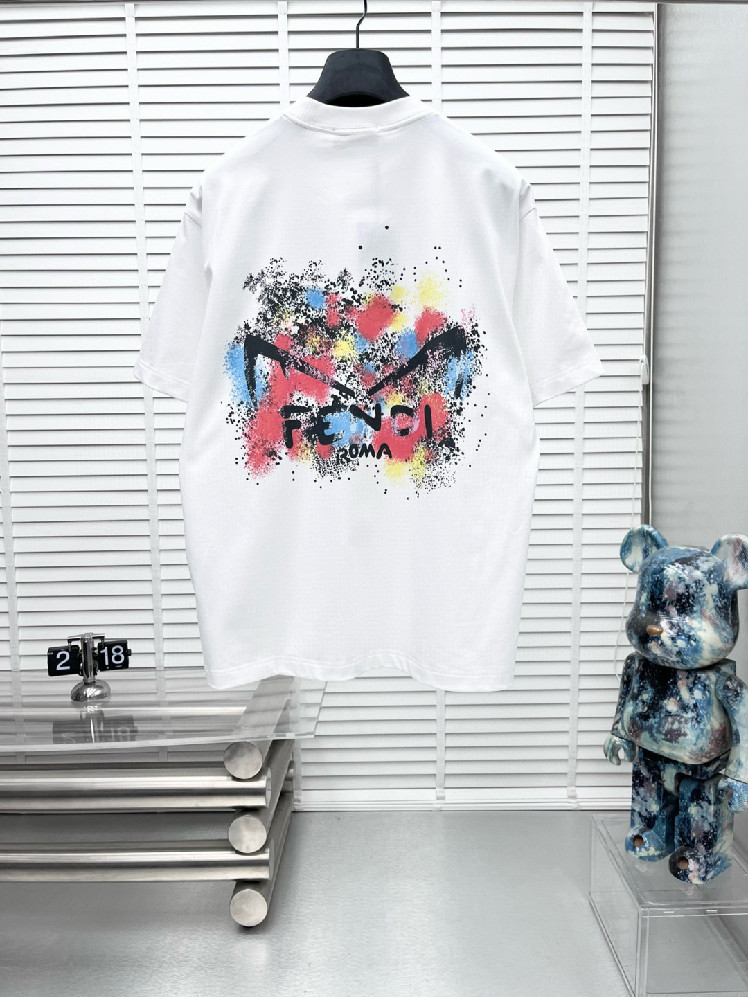 Fend* 25ss新款短袖，定制280克全棉面料，前幅印花logo，非常简约大气的一款 无论是上身舒适