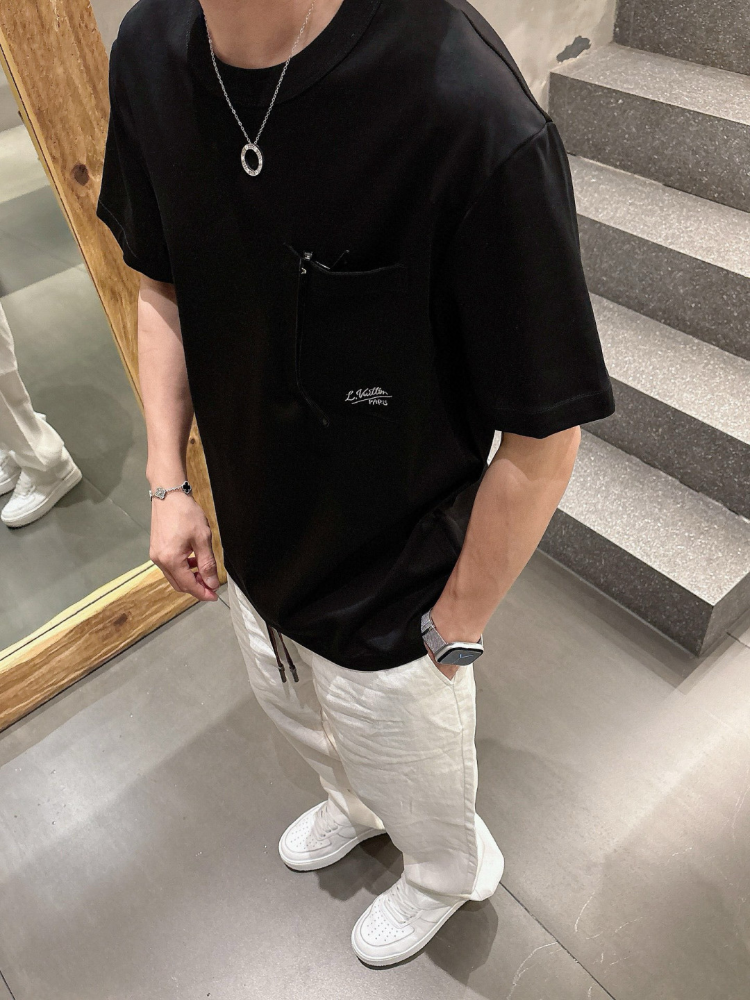 2025年 春夏系列🔥🔥H8058🔥🔥1.颜色：黑色 白色 灰色 豆绿 蓝色2.尺码：M-5XL3.版型