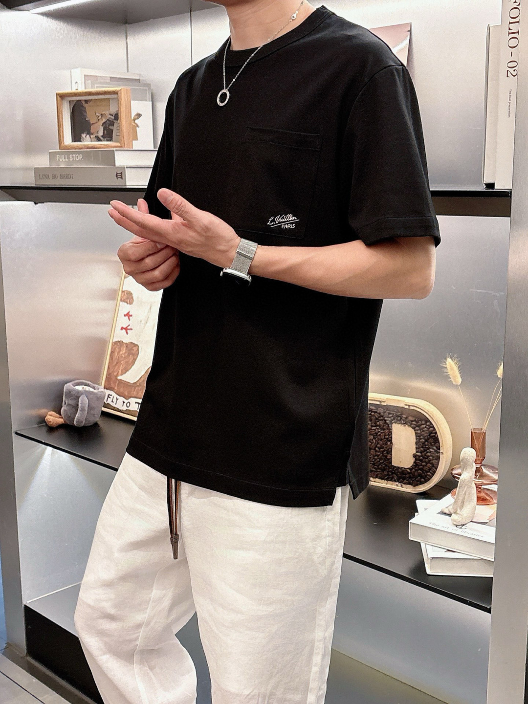 2025年 春夏系列🔥🔥H8058🔥🔥1.颜色：黑色 白色 灰色 豆绿 蓝色2.尺码：M-5XL3.版型