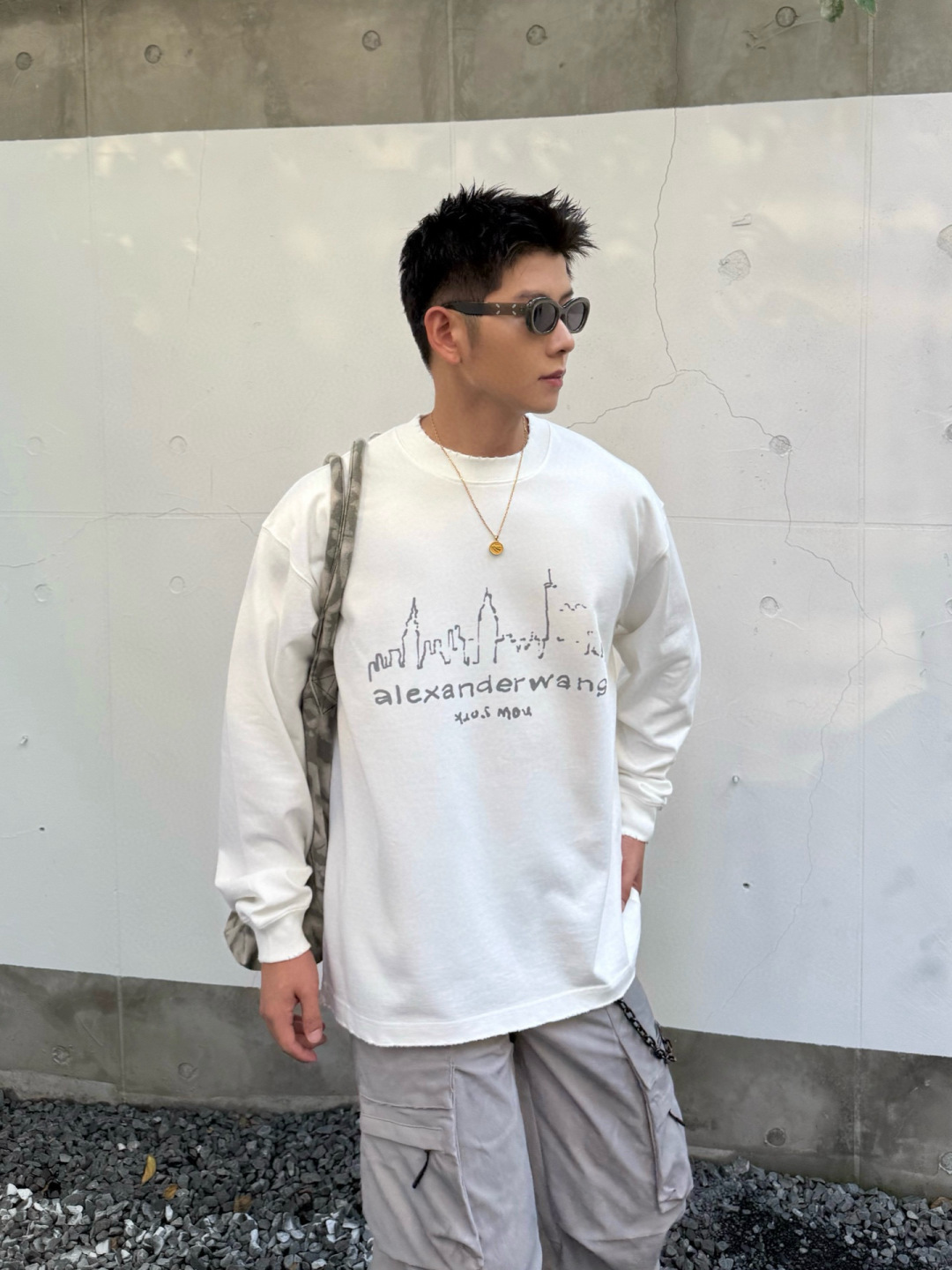 新款秋冬长袖🆕颜色：黑，白码数：S-XL款号：7005