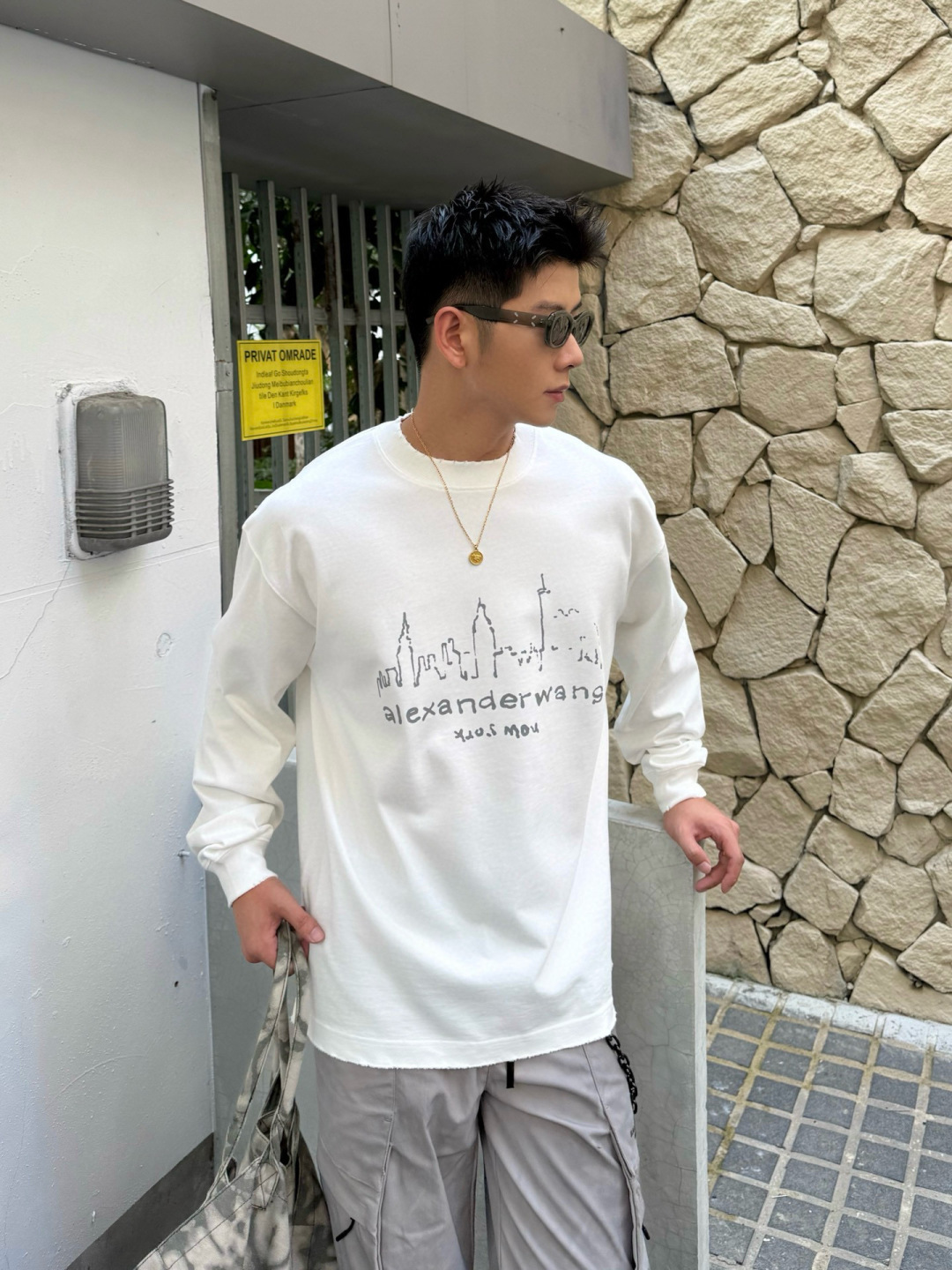 新款秋冬长袖🆕颜色：黑，白码数：S-XL款号：7005