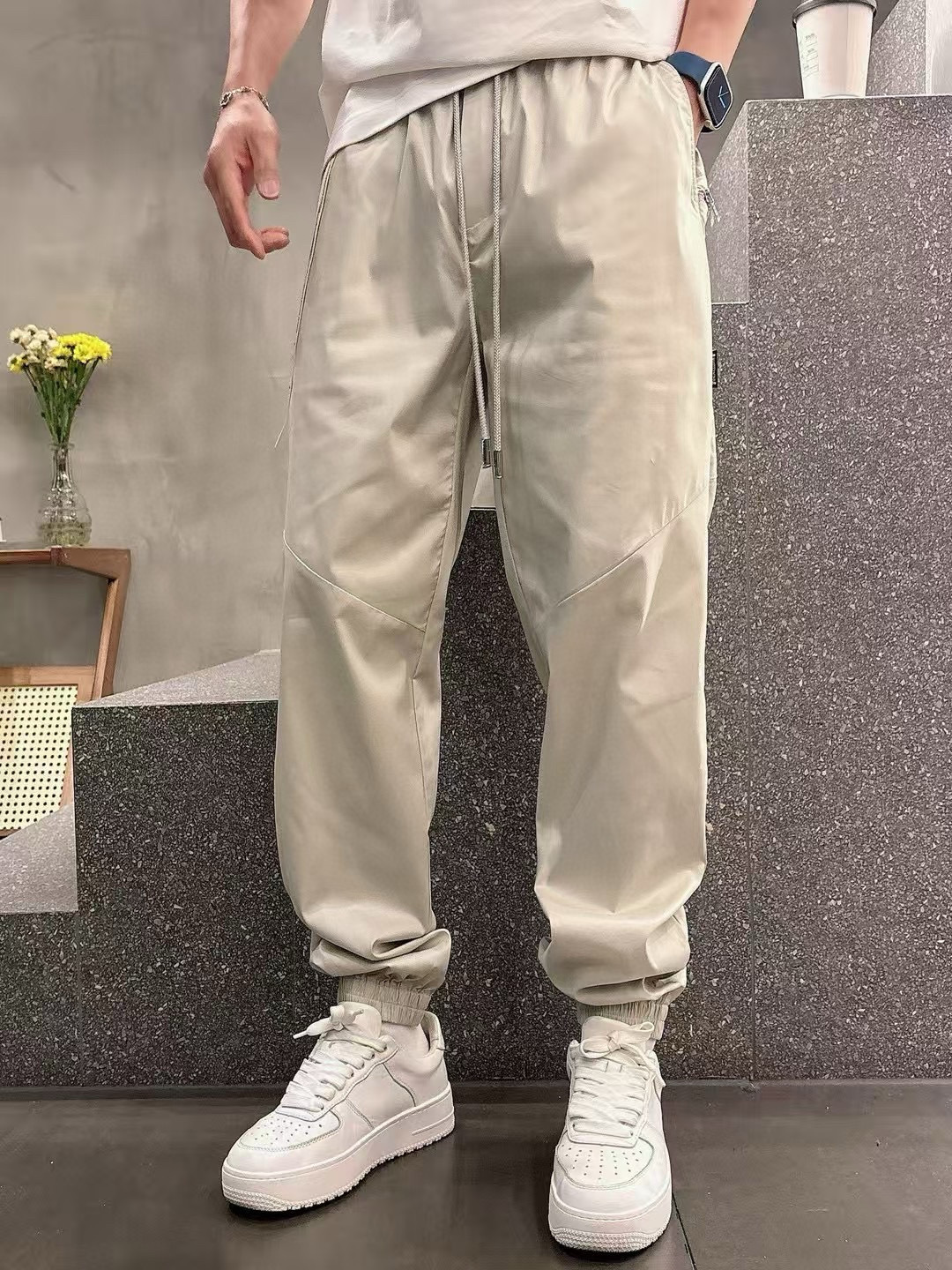 2025年春夏系列🔥🔥H8201🔥🔥1.颜色：黑色 米杏色2.尺码:M-3XL 3.版型:束脚长裤4.面