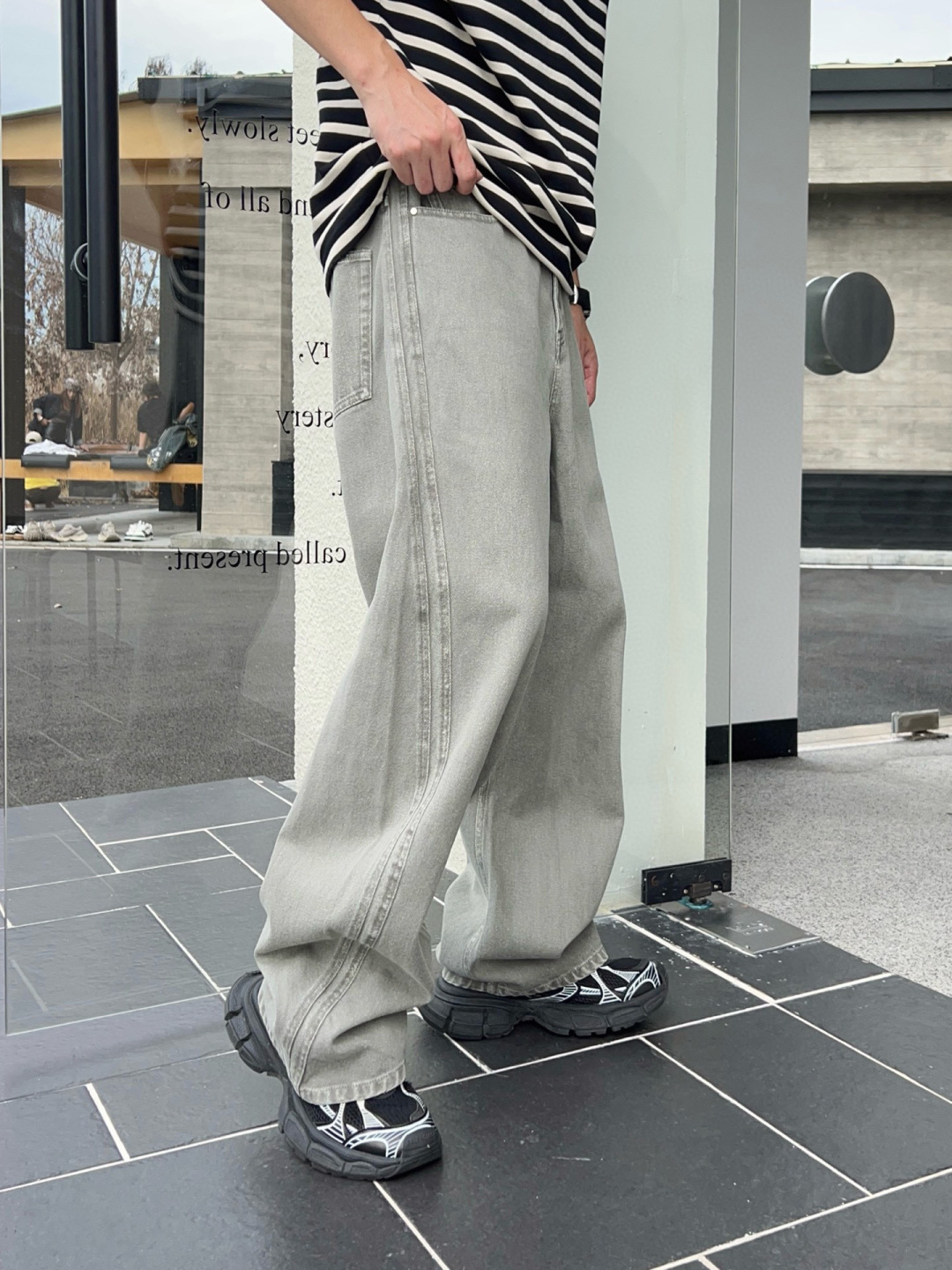 秋季裤子🆕颜色：黑，灰码数：M-3XL款号：5211