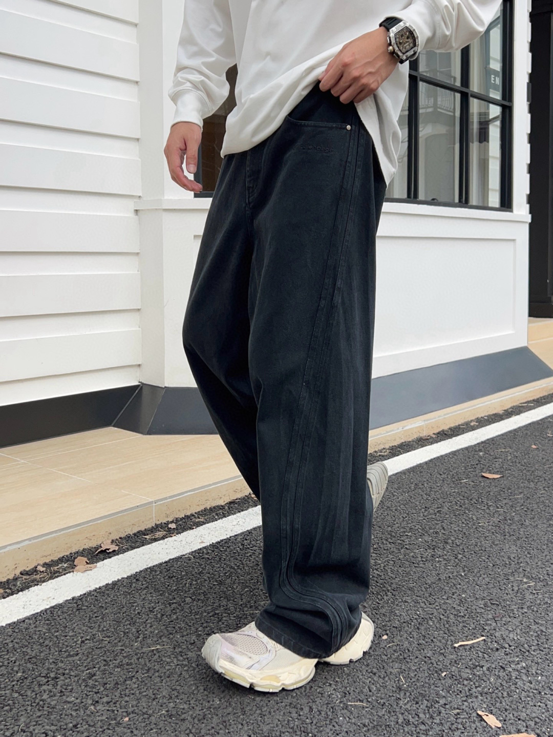 秋季裤子🆕颜色：黑，灰码数：M-3XL款号：5211