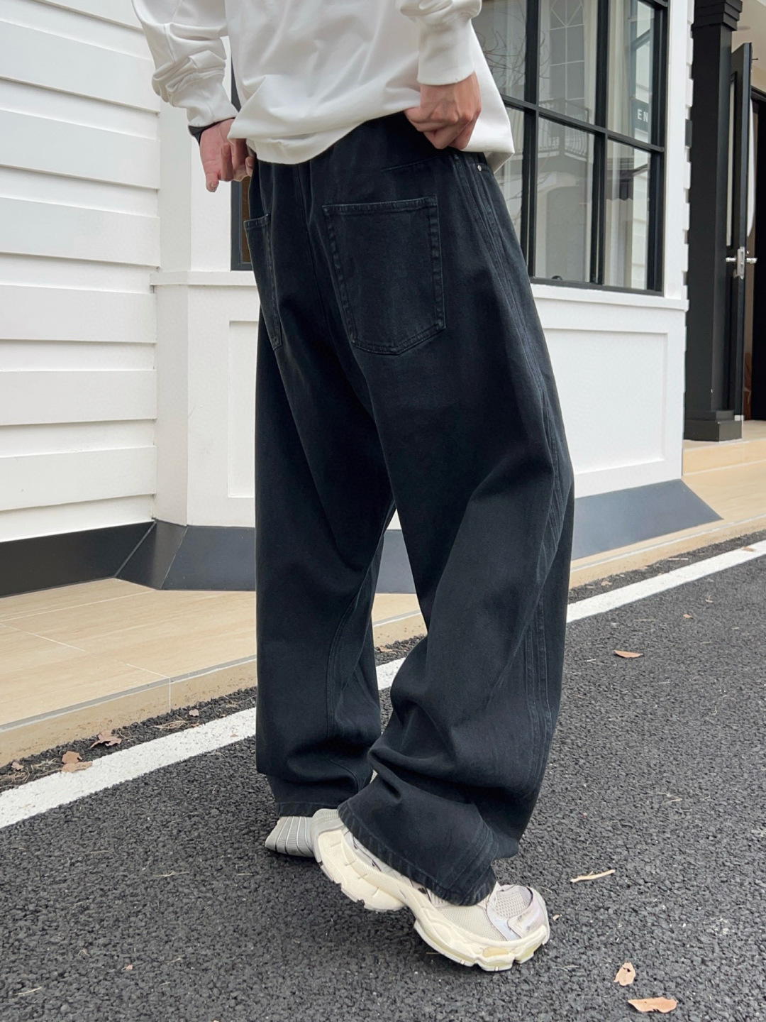 秋季裤子🆕颜色：黑，灰码数：M-3XL款号：5211