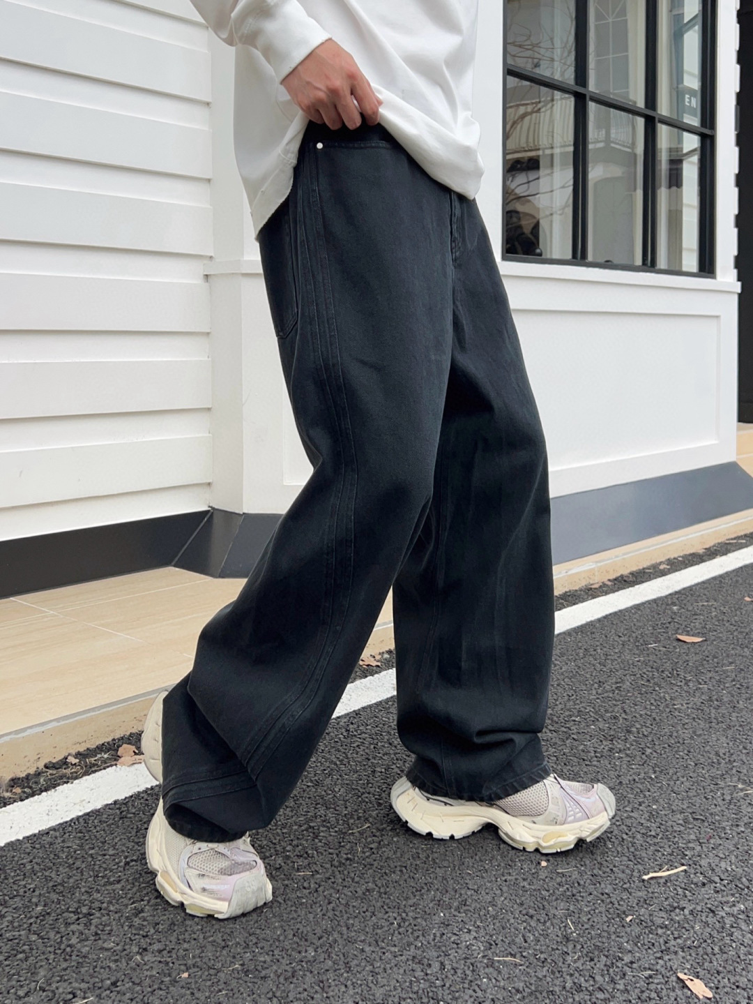 秋季裤子🆕颜色：黑，灰码数：M-3XL款号：5211