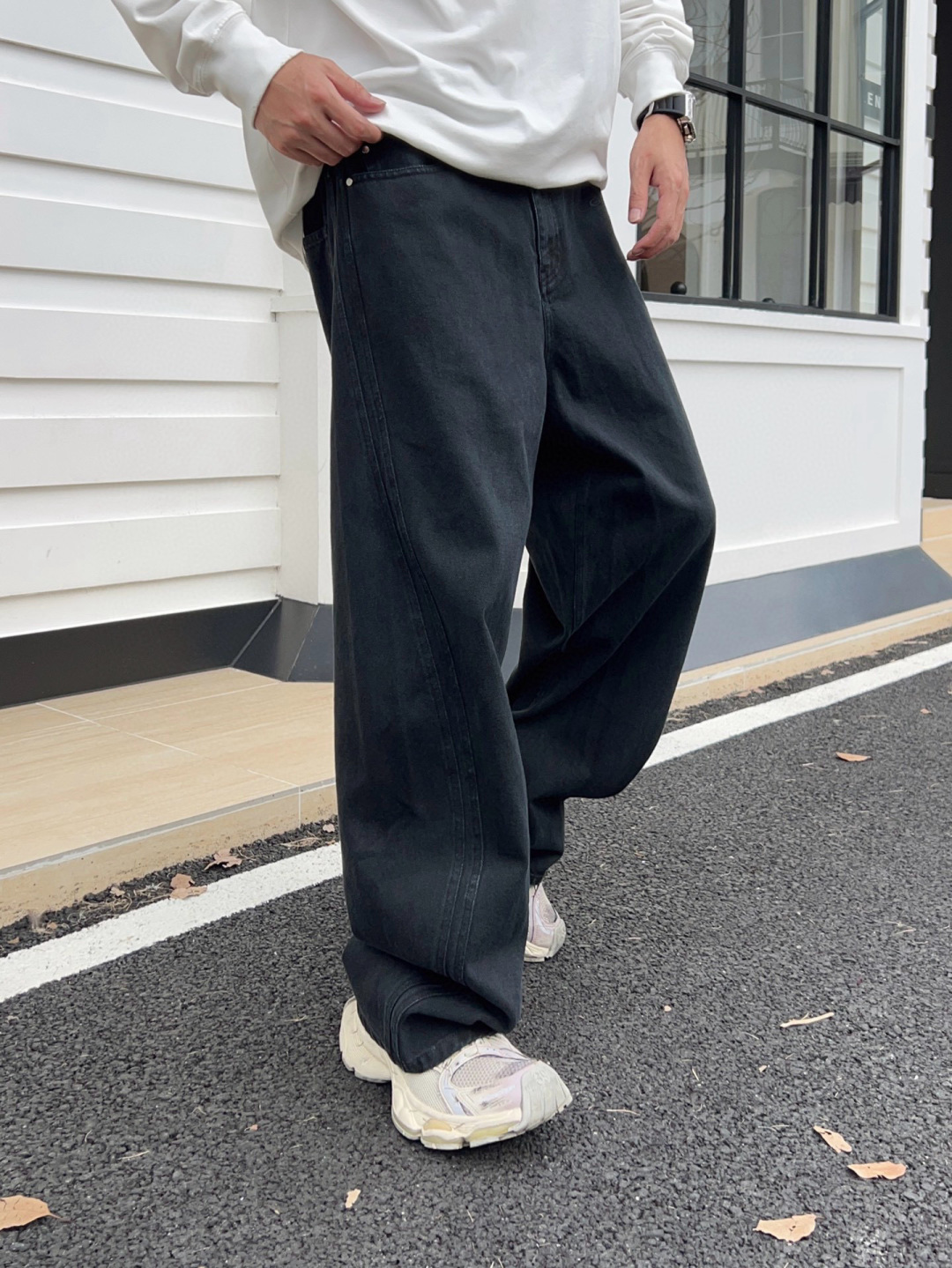 秋季裤子🆕颜色：黑，灰码数：M-3XL款号：5211