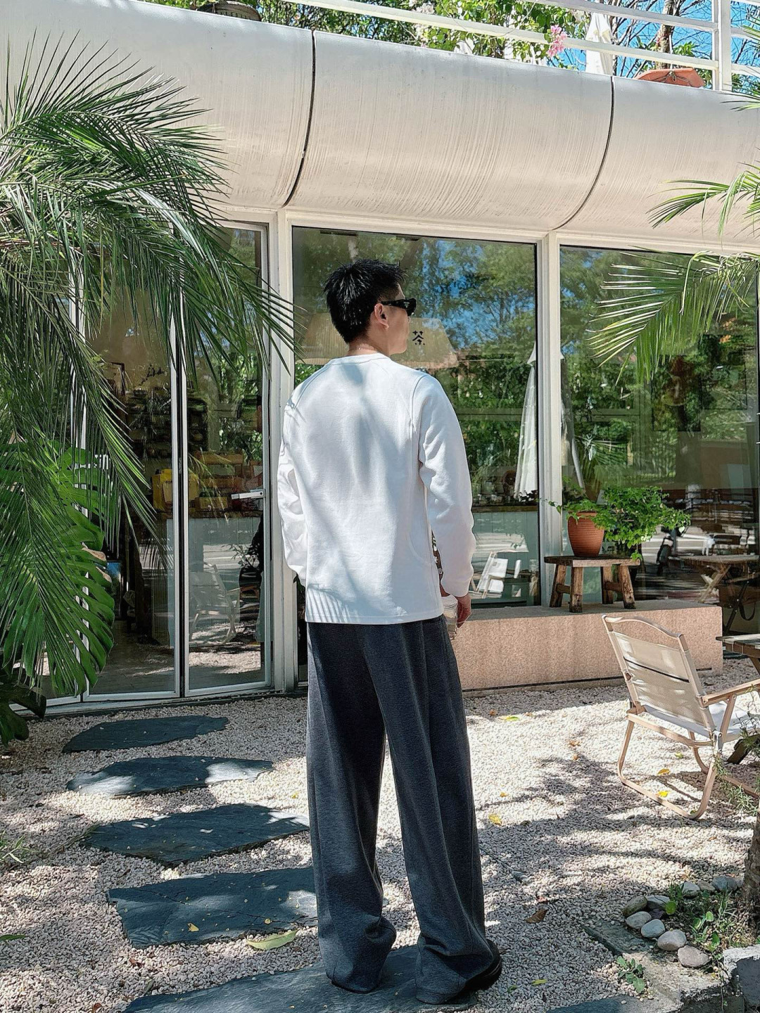 克罗心🔥新款长袖，采用进口聚酯纤维和棉混纺面料，面料自带微弹，具有空气感，整件不会像常规衫那样特别厚重，