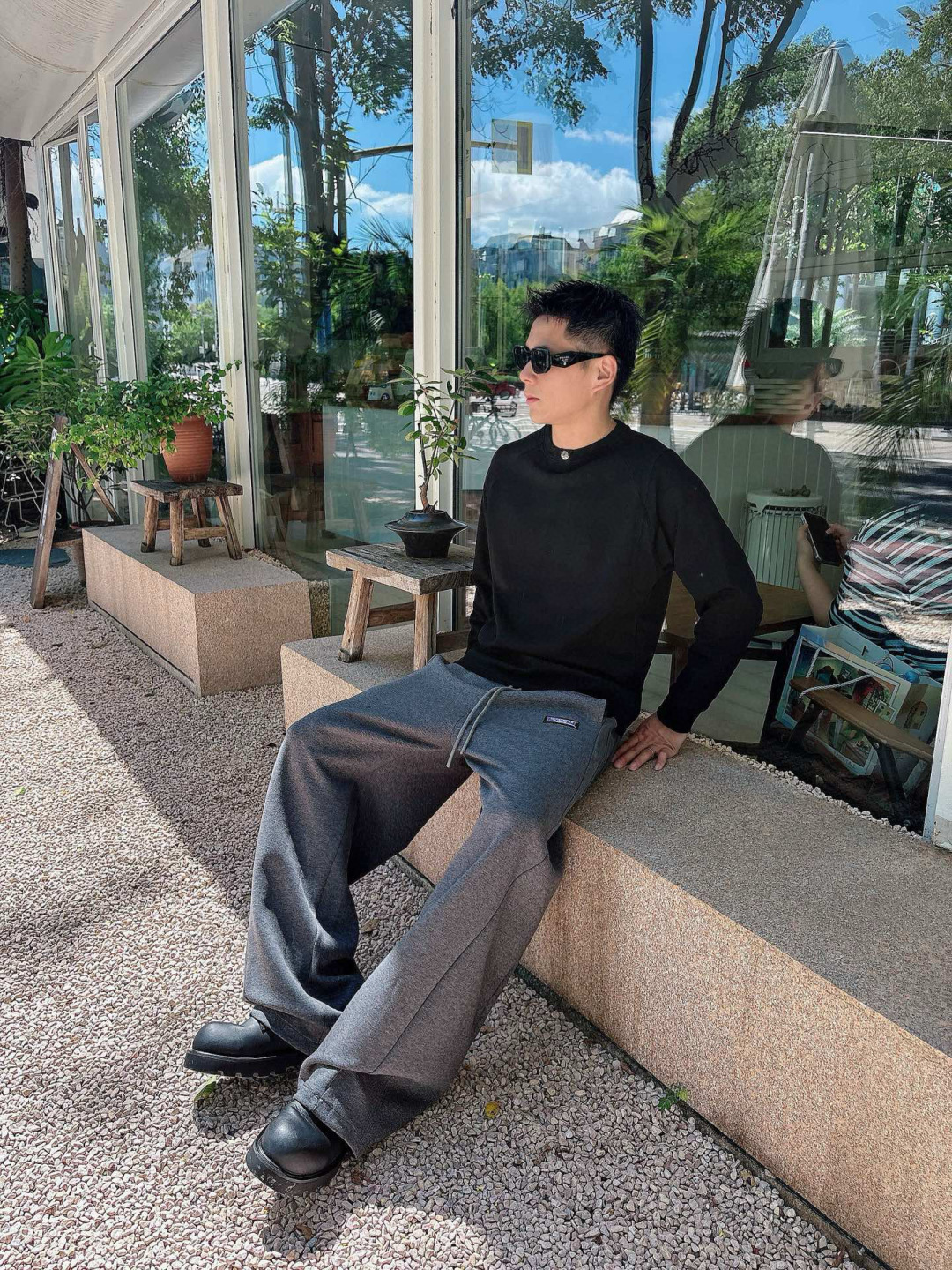 克罗心🔥新款长袖，采用进口聚酯纤维和棉混纺面料，面料自带微弹，具有空气感，整件不会像常规衫那样特别厚重，