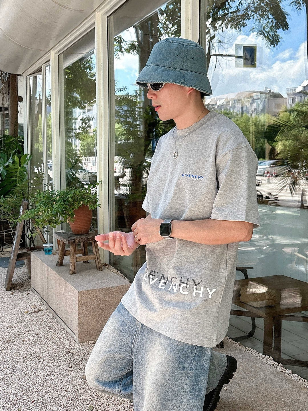 25新款磨毛短袖阔版T恤颜色：黑，白，灰尺码：XS-XL