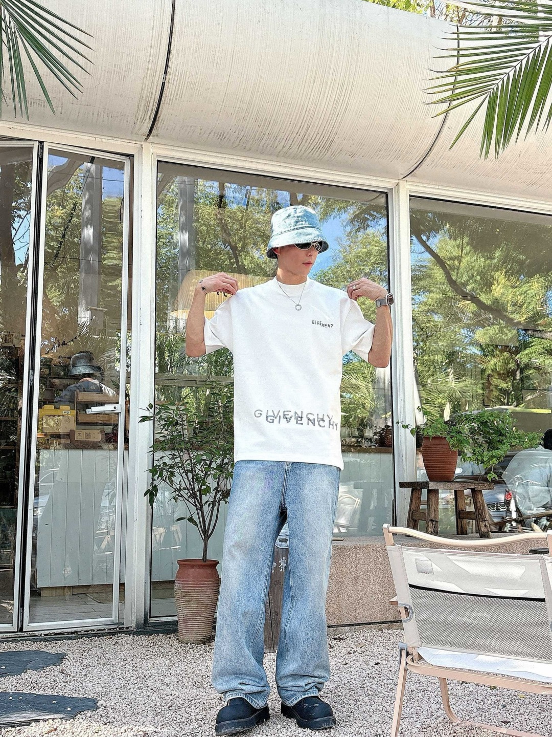 25新款磨毛短袖阔版T恤颜色：黑，白，灰尺码：XS-XL