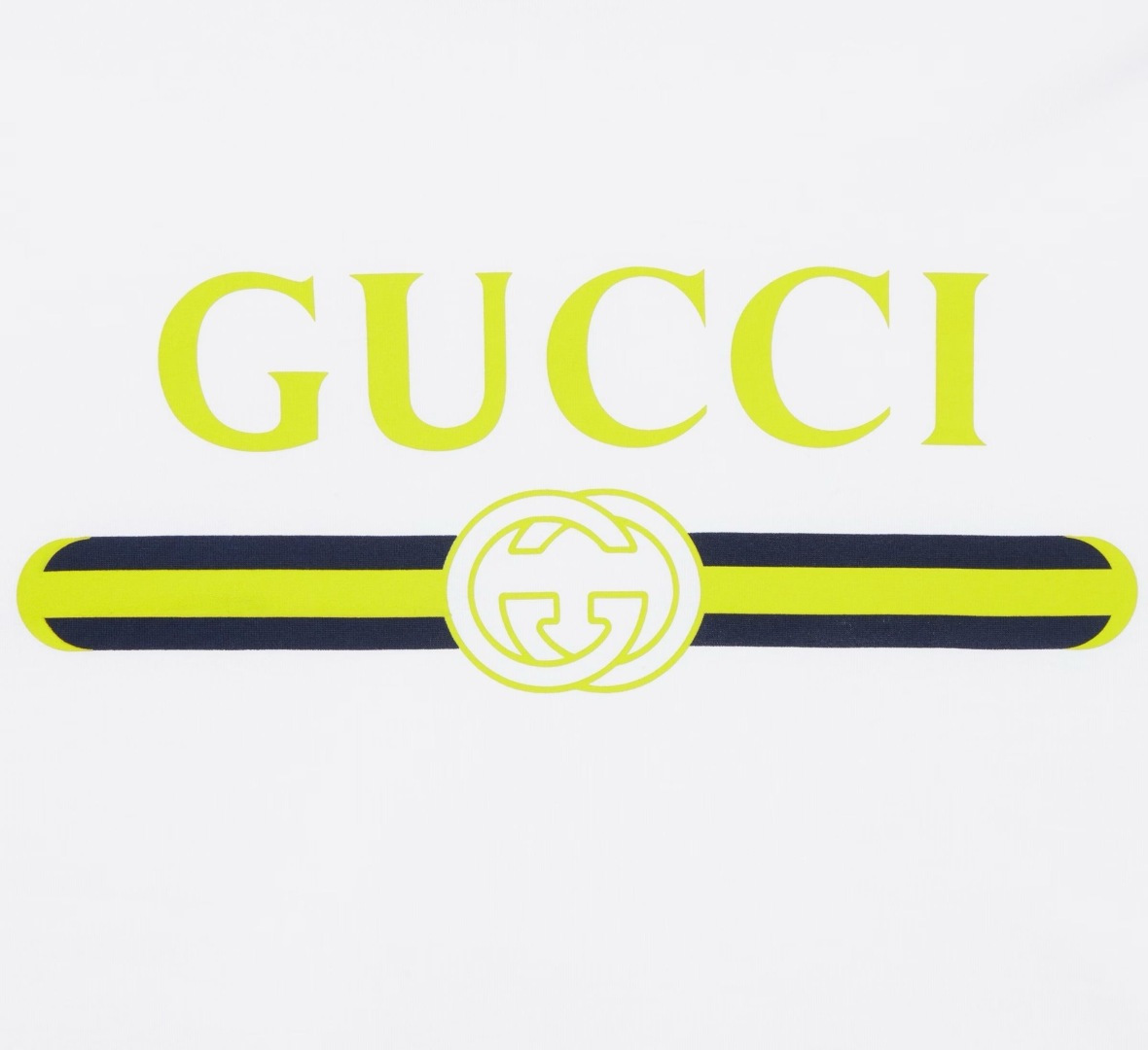 Gucci.古驰 25秋冬新品饰GUCCI典藏印花标识加厚面料短袖T恤，演绎早秋风格品牌标识，一款内搭或