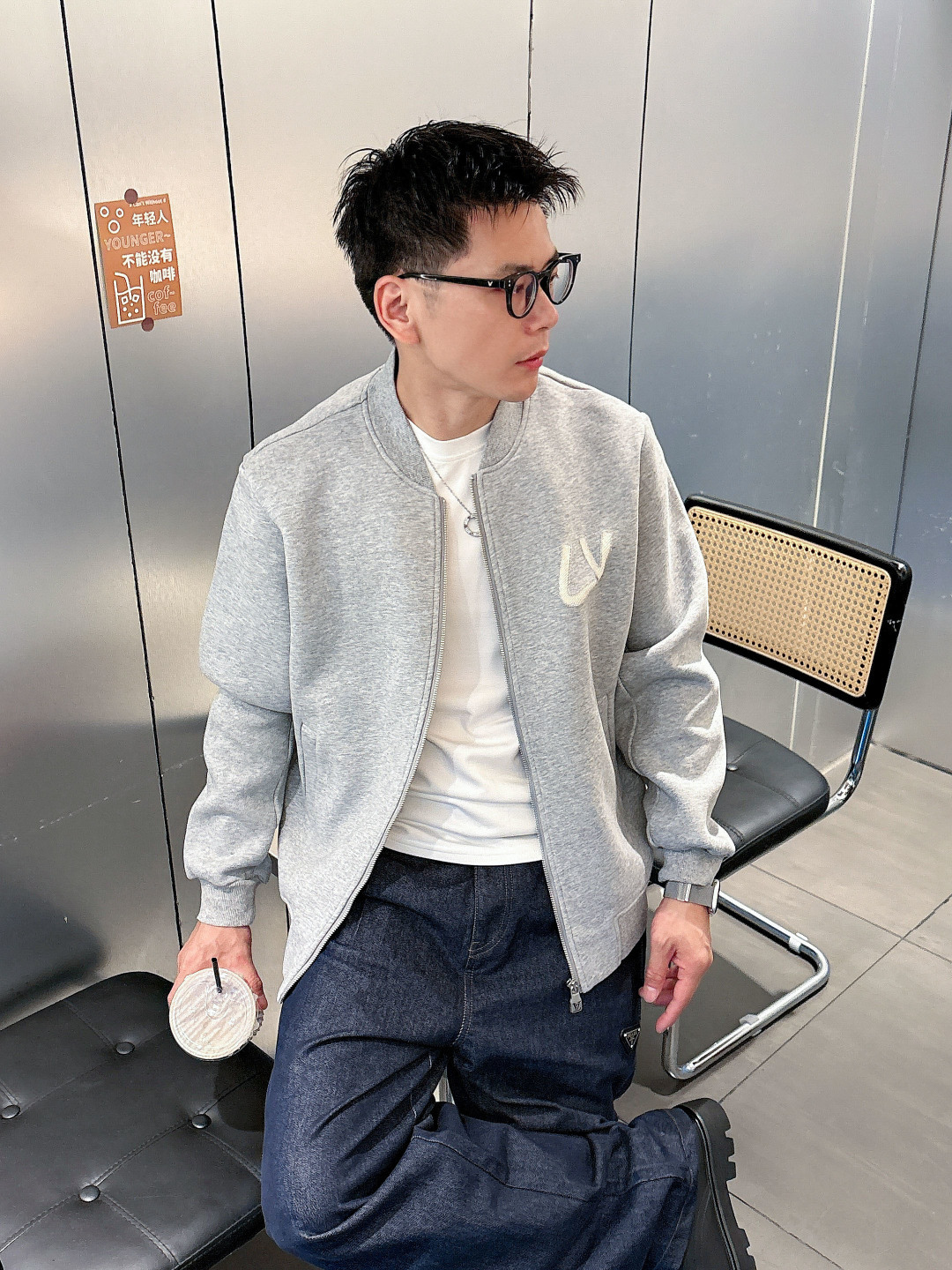 2025秋冬新款驴家重工艺烧花外套S-XL