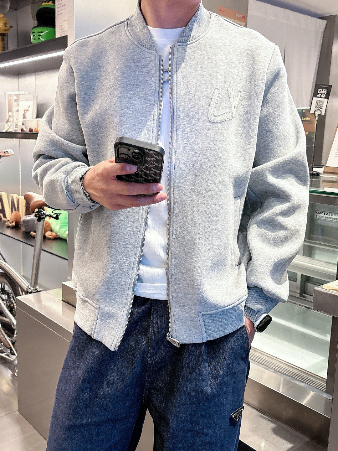 2025秋冬新款驴家重工艺烧花外套S-XL