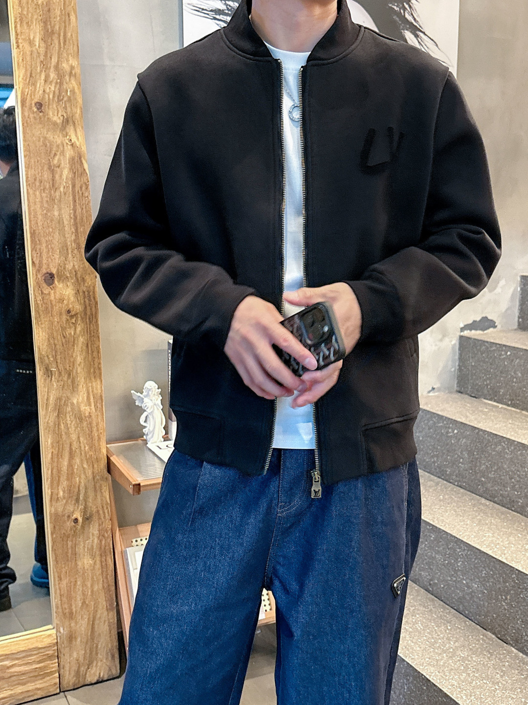 2025秋冬新款驴家重工艺烧花外套S-XL