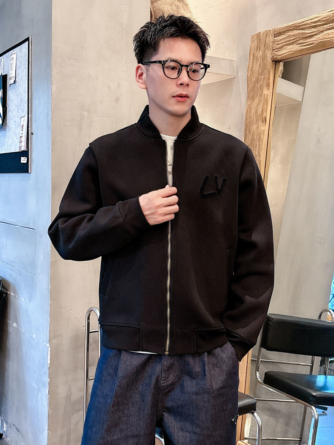 2025秋冬新款驴家重工艺烧花外套S-XL