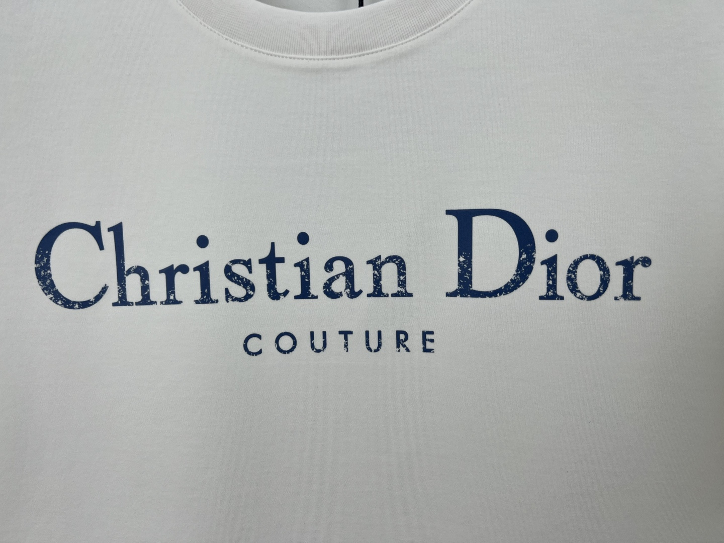 Dior.迪奥 25秋冬新品立体 Christian Dior Couture 字母印花标识加厚面料短袖