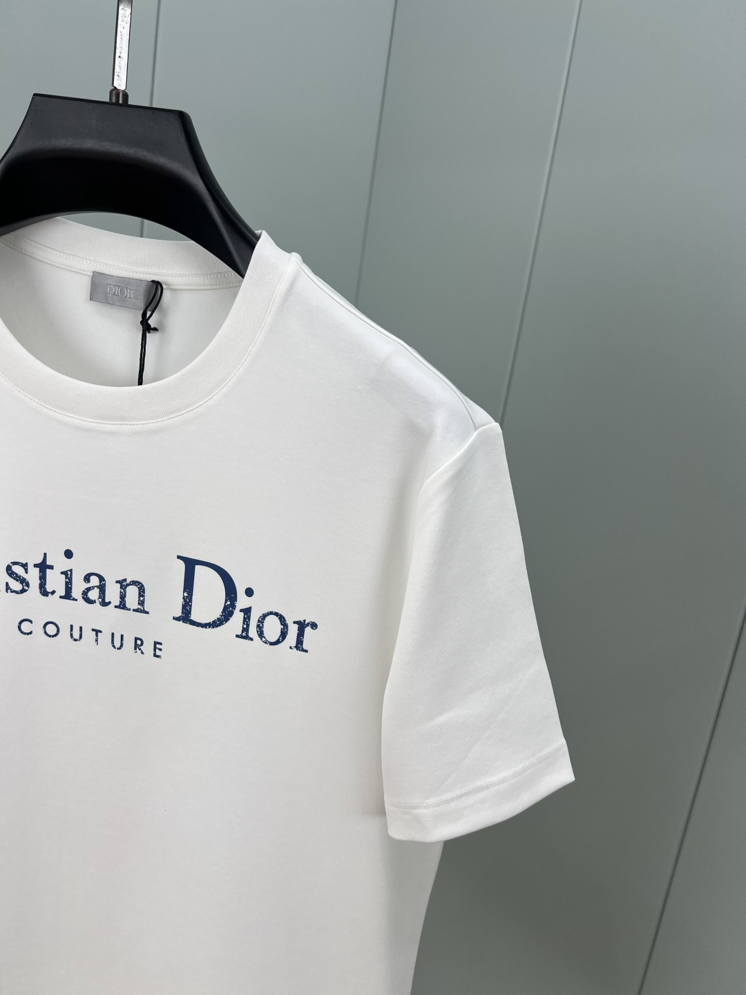 Dior.迪奥 25秋冬新品立体 Christian Dior Couture 字母印花标识加厚面料短袖