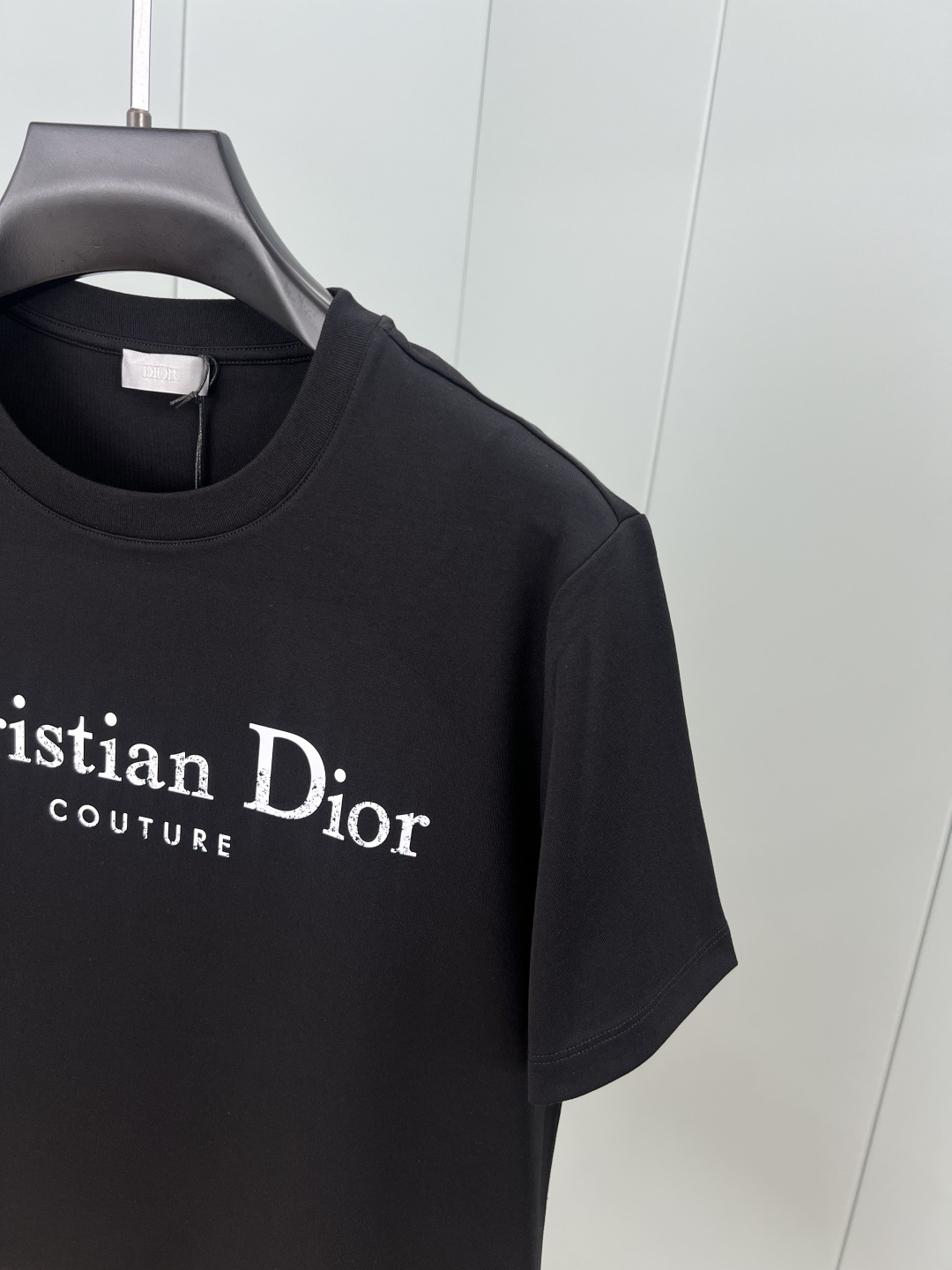 Dior.迪奥 25秋冬新品立体 Christian Dior Couture 字母印花标识加厚面料短袖