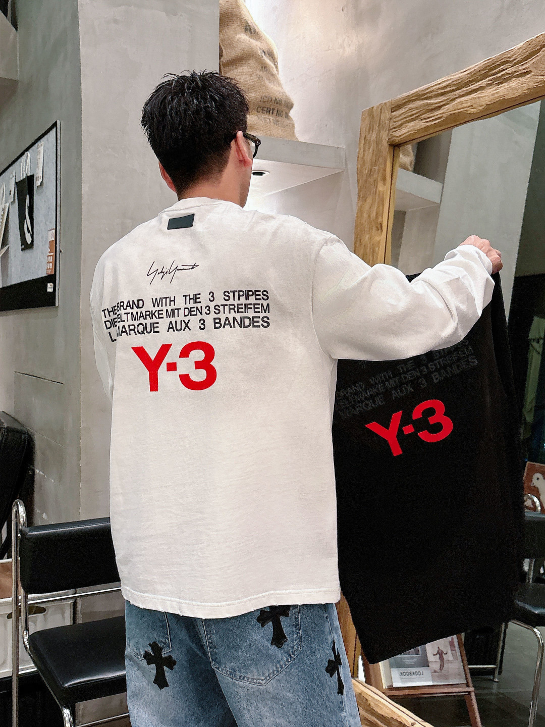 2025秋季新款Y-3重工艺洗水长袖XS-XL