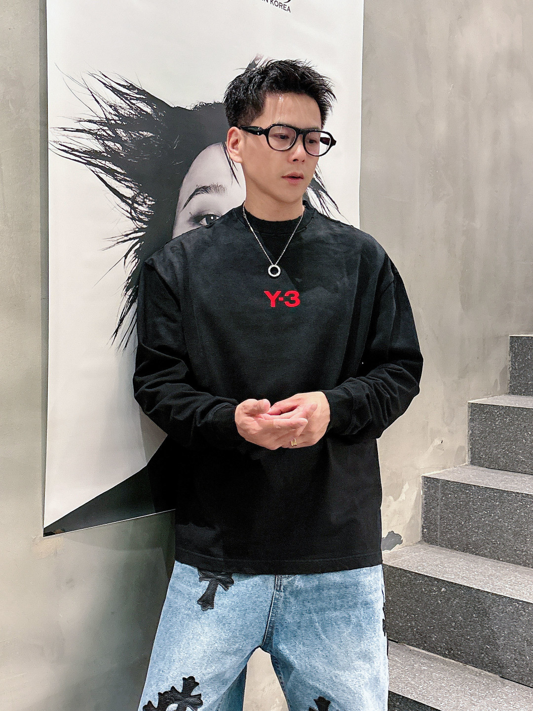 2025秋季新款Y-3重工艺洗水长袖XS-XL