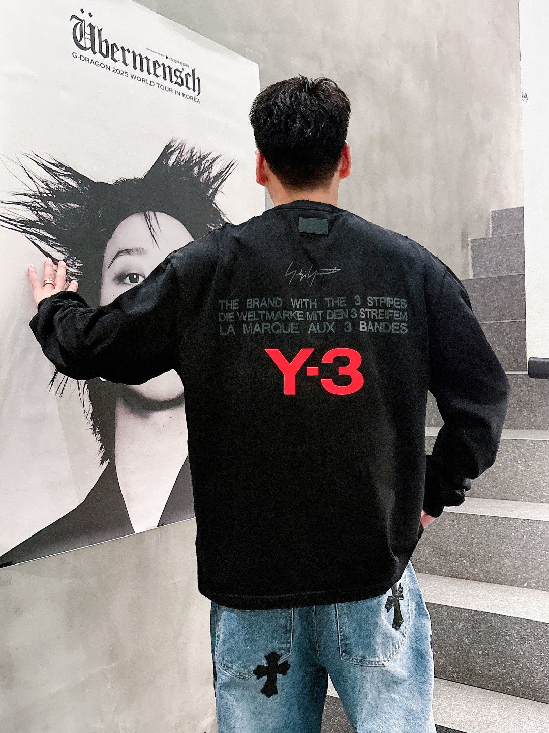 2025秋季新款Y-3重工艺洗水长袖XS-XL