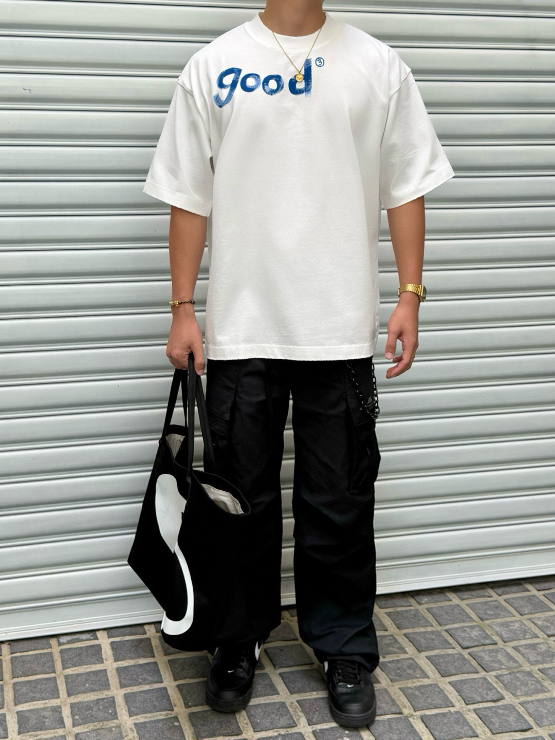 新款秋冬高克重T恤🆕颜色：黑，白码数：XS-XL款号：52110